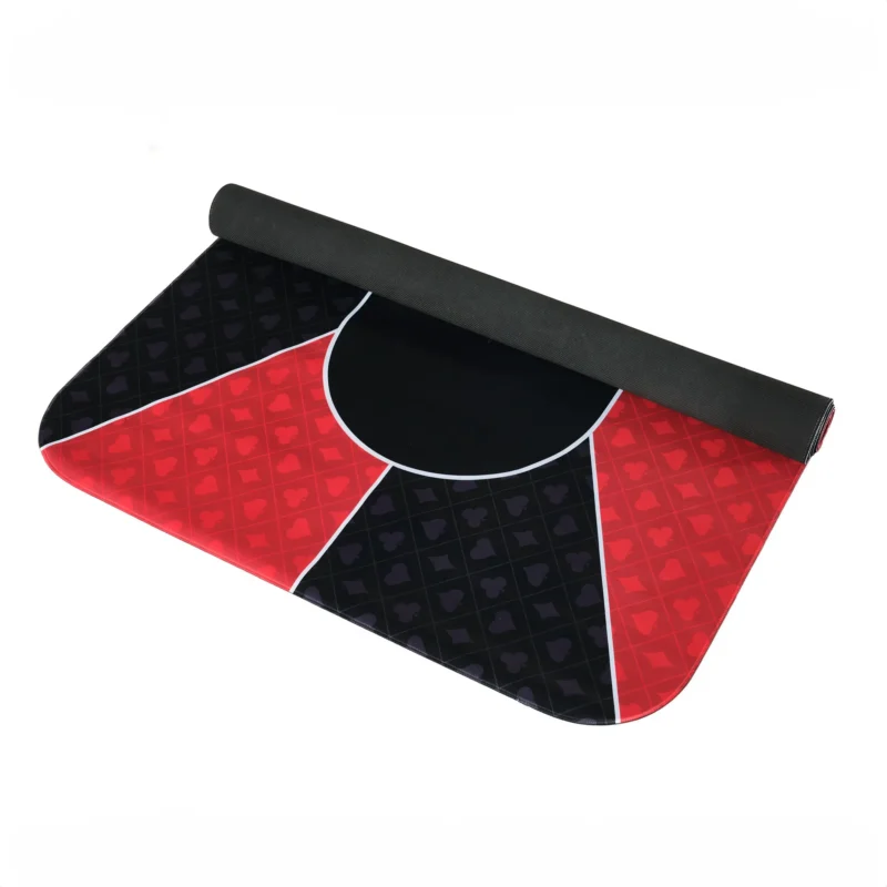 Kokkurullitav lauakate värviline punane