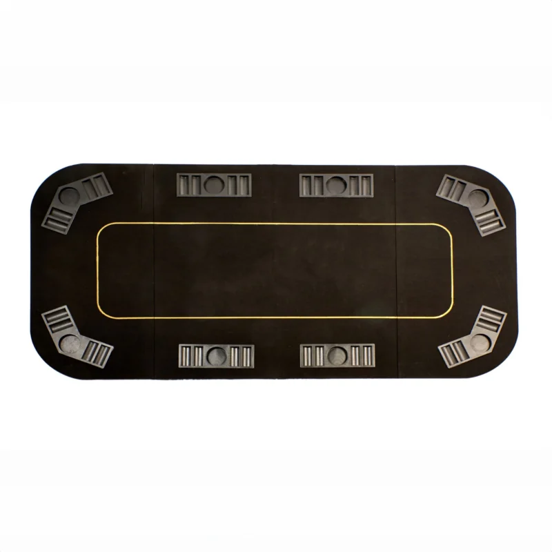 Volditav pokkeri lauakate must